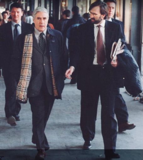 Da sinistra Franco Marini e Giorgio Merlo Da sinistra Franco Marini e Giorgio Merlo