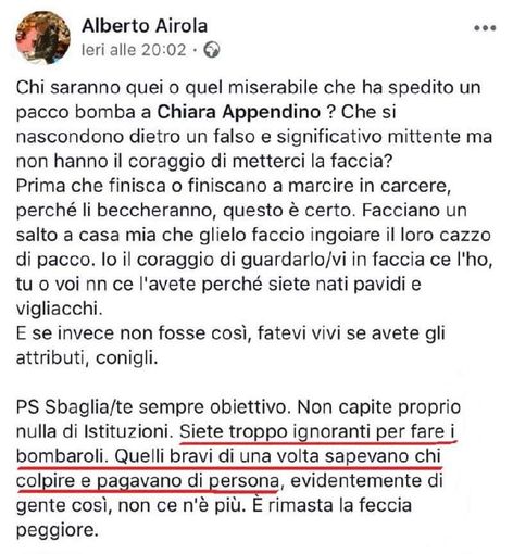 Pacco bomba ad Appendino, bufera politica sul post di solidarietà di Airola. M5S Torino: &quot;Parole gridate sbagliate&quot;