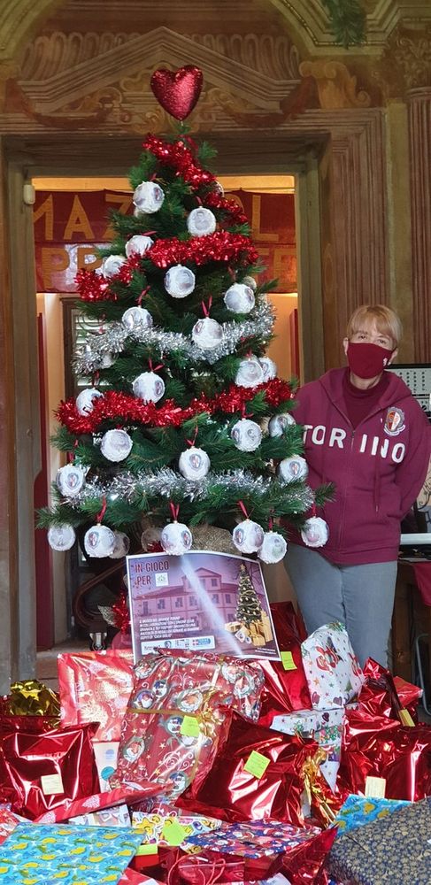 l'albero di Natale nel Museo del Grande Torino di Villa Claretta