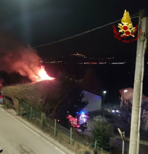 l'incendio a Condove l'incendio a Condove
