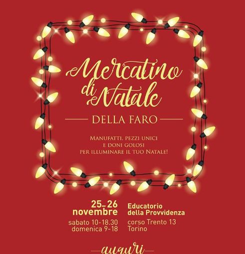 Torna il 25 e 26 novembre il mercatino di Natale degli Amici della Faro