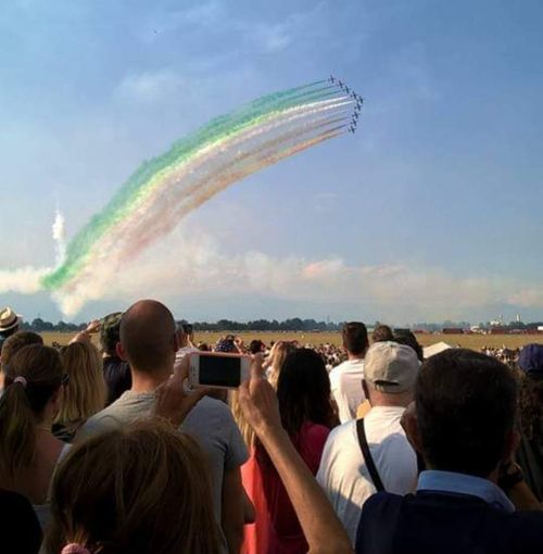 Collegno si prepara per l'esibizione delle Frecce Tricolori