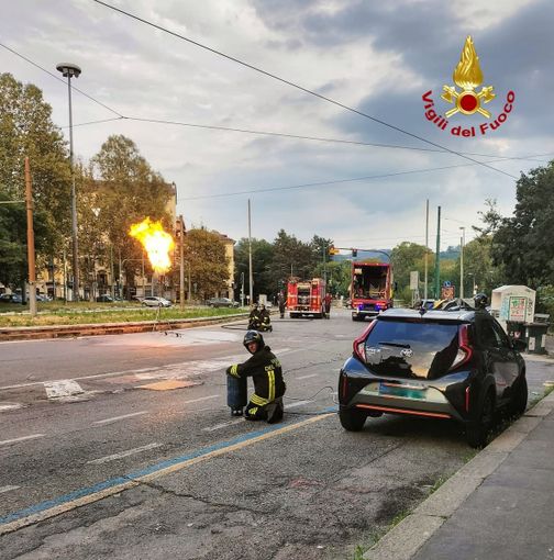 intervento dei vigili del fuoco