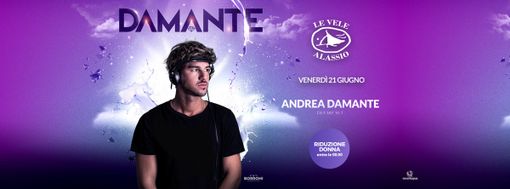 Andrea Damante protagonista di venerdì prossimo a Le Vele Alassio
