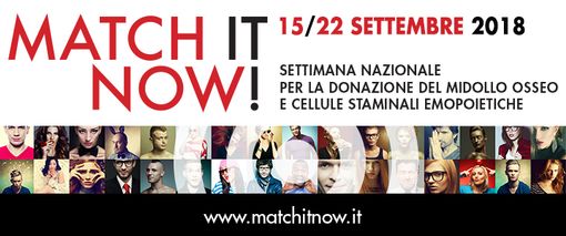 Match it now 2018, evento nazionale dedicato alla donazione di midollo osseo a Torino e provincia