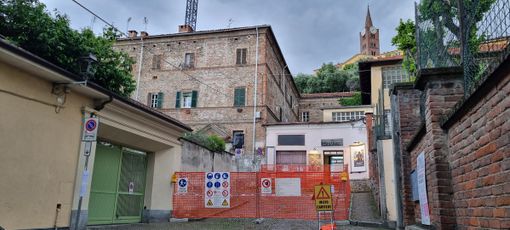 Il cantiere di via Luciano Il cantiere di via Luciano