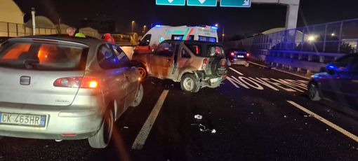 Rallentamenti sul traffico per un incidente sulla tangenziale sud