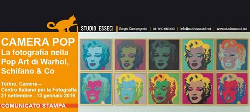 Camera annuncia la mostra di Settembre. La fotografia è &quot;Pop&quot;