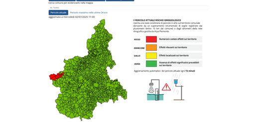 Bardonecchia è l'unica zona rossa del PIemonte al momento