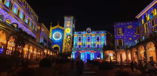 luci natale moncalieri - foto d'archivio luci natale moncalieri - foto d'archivio
