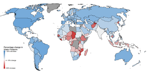 planisfero con mappa idrica