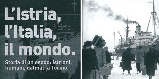 La locandina della mostra sulle Foibe