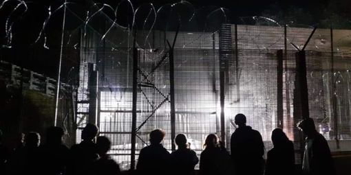 L'azione al cantiere di San Didero, ieri sera, nelle immagini pubblicate dalla pagina Facebook NoTavinfo No Tav