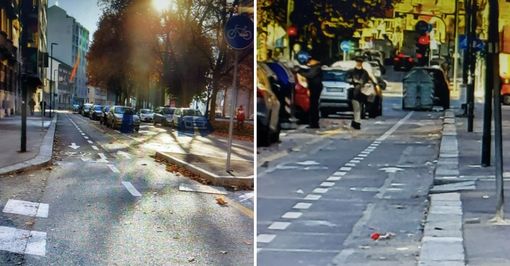 Corso Novara, la pista ciclabile a ‘zig-zag’ non convince Petrarulo: &quot;Si fermino immediatamente i lavori&quot;