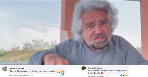 Beppe Grillo e i post su Facebook