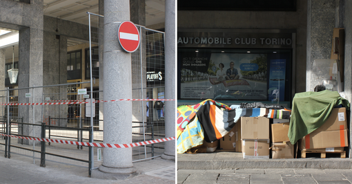 Il giaciglio del clochard si è spostato di 30 metri