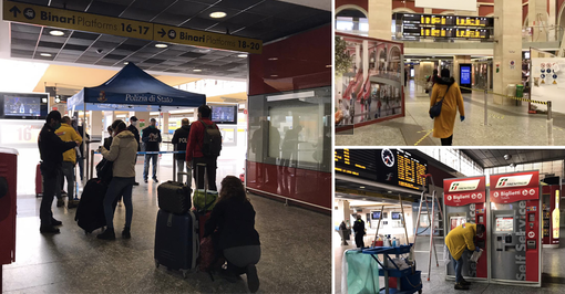 Fase 2, da Torino niente esodo per il Sud: a Porta Nuova pochi treni e ordine tra i passeggeri