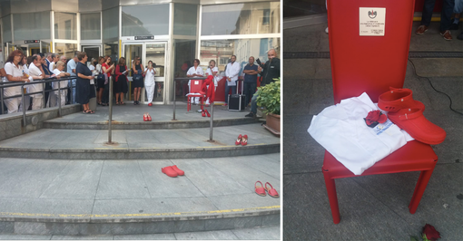 Un minuto di silenzio per Brigida De Maio, vittima di femminicidio: il flash mob alle Molinette Un minuto di silenzio per Brigida De Maio, vittima di femminicidio: il flash mob alle Molinette