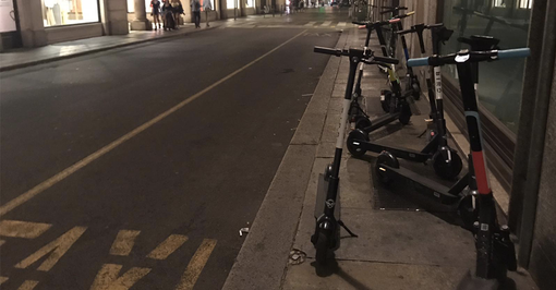 monopattini abbandonati - foto di repertorio