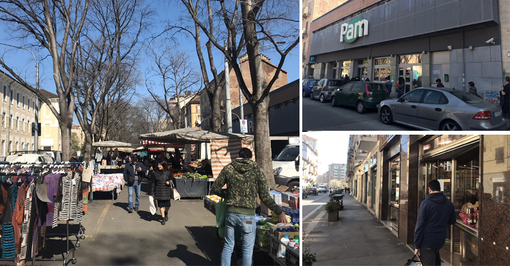 Coronavirus, in Campidoglio tutti i negozi aperti ma ingressi limitati: tanti i residenti in strada nonostante i divieti Coronavirus, in Campidoglio tutti i negozi aperti ma ingressi limitati: tanti i residenti in strada nonostante i divieti
