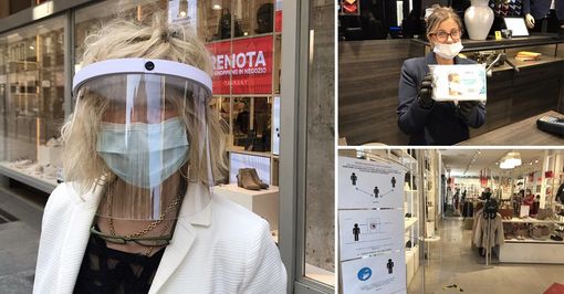 Riaprono i negozi, in centro l’ottimismo dei commercianti: &quot;Finito l’incubo, lavorare in sicurezza si può&quot; [VIDEO e FOTO]