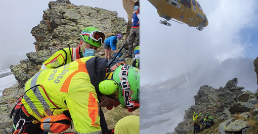 Ceresole Reale, escursionista precipita dal sentiero: interviene il Soccorso Alpino