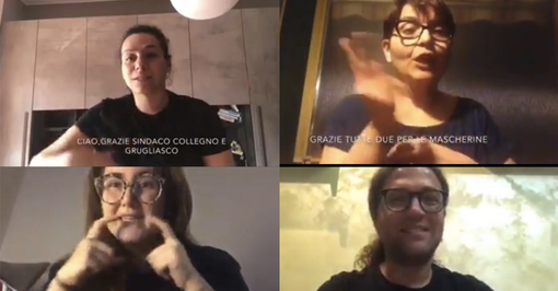 Collegno e Grugliasco, i cittadini sordi ringraziano i sindaci per le mascherine trasparenti