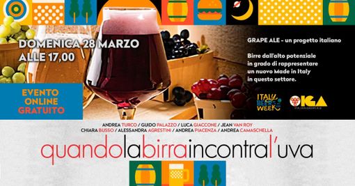 Quando la birra incontra l’uva: segui la diretta domenica alle 17 Quando la birra incontra l’uva: segui la diretta domenica alle 17