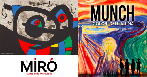 Mirò e Munch: i due artisti a confronto nella doppia mostra interattiva alla Promotrice di Belle Arti Mirò e Munch: i due artisti a confronto nella doppia mostra interattiva alla Promotrice di Belle Arti
