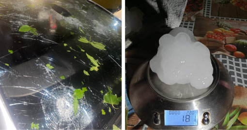 Chicchi da due etti, la grandine si abbatte su vetture e colture di Canavese e Valli di Lanzo [FOTO]
