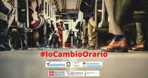 la locandina relativa all'iniziativa #IoCambioOrario