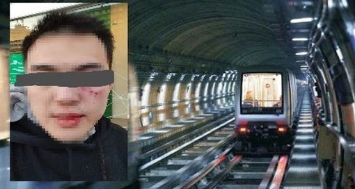 Lo studente cinese aggredito Lo studente cinese aggredito