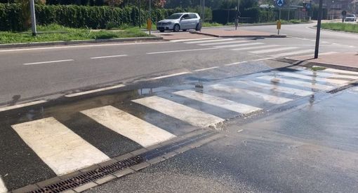 corso trieste invaso dall'acqua