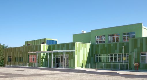 Facciata rinnovata di un edificio