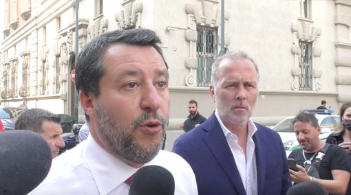 Matteo Salvini e Paolo Damilano Matteo Salvini e Paolo Damilano