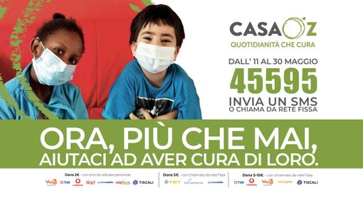 &quot;Ora, più che mai&quot;: parte la raccolta fondi a sostegno dei bambini malati e disabili di CasaOz