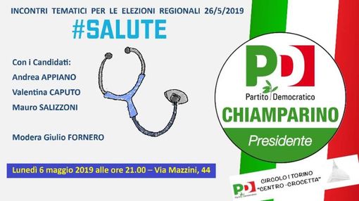 Elezioni regionali, incontro con Salizzoni e Appiano per parlare di politiche sulla Salute