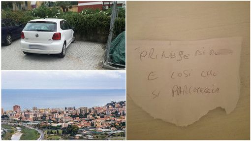&quot;Torinese di m... è così che si parcheggia&quot;, frase shock lasciata sull'auto di una turista nell'imperiese