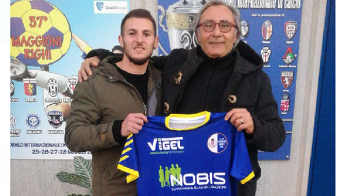 Umberto Miello con il ds Mimmo Cicciù del Borgaro