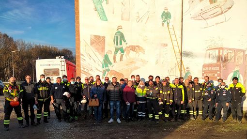 Volpiano, esercitazione di protezione civile per operazioni di ricerca e salvataggio