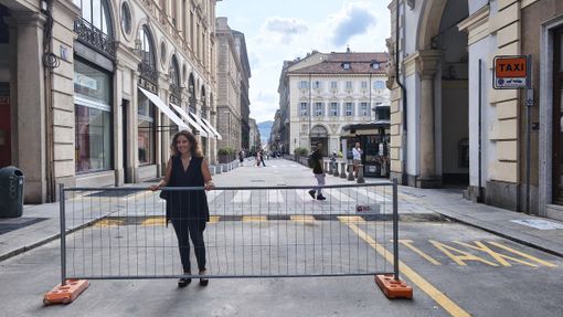 Piazza San Carlo riapre alle auto: ecco l'assessore Chiara Foglietta