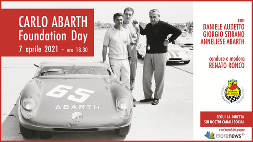 CARLO ABARTH Foundation Day: scopri la storia di Carlo e delle mitiche Abarth, in diretta mercoledì 7 alle 18:30 CARLO ABARTH Foundation Day: scopri la storia di Carlo e delle mitiche Abarth, in diretta mercoledì 7 alle 18:30