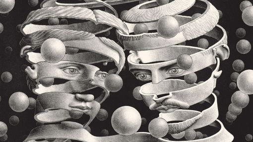 Maurits Cornelis Escher, Vincolo d'unione (litografia, 1956)