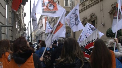 Presidio di protesta per la riapertura della caccia