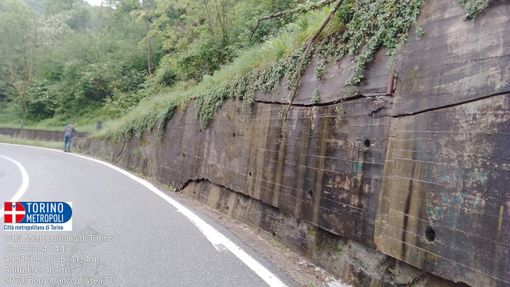 Città metropolitana valuta il costo dell'intervento per il cedimento di un muro di contenimento sulla provinciale 73