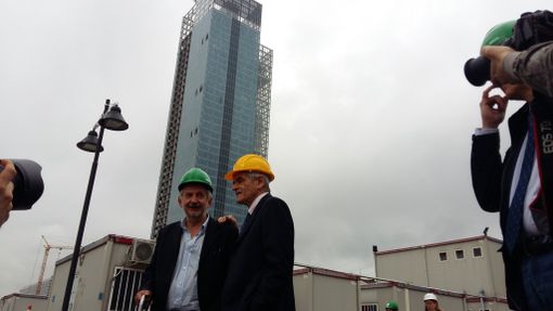 Sopralluogo di Sergio Chiamparino e Aldo Reschigna al grattacielo della Regione Piemonte Sopralluogo di Sergio Chiamparino e Aldo Reschigna al grattacielo della Regione Piemonte