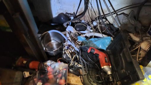 Cucine sporche di locali chiusi