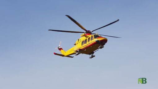 elicottero di soccorso in azione