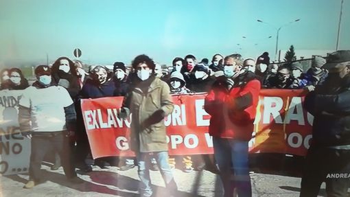 Manifestazione di lavoratori Ex Embraco