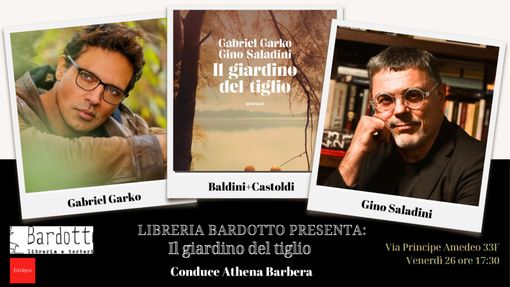 Gabriel Garko e Gino Saladini a Torino per presentare il loro romanzo Il Giardino dei Tiglio Gabriel Garko e Gino Saladini a Torino per presentare il loro romanzo Il Giardino dei Tiglio